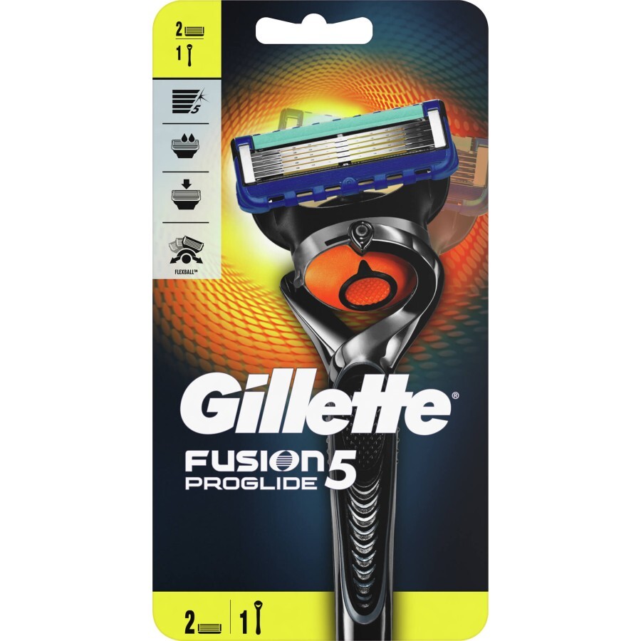 Бритва Gillette Fusion5 ProGlide Flexball з 2 змінними картриджами: ціни та характеристики