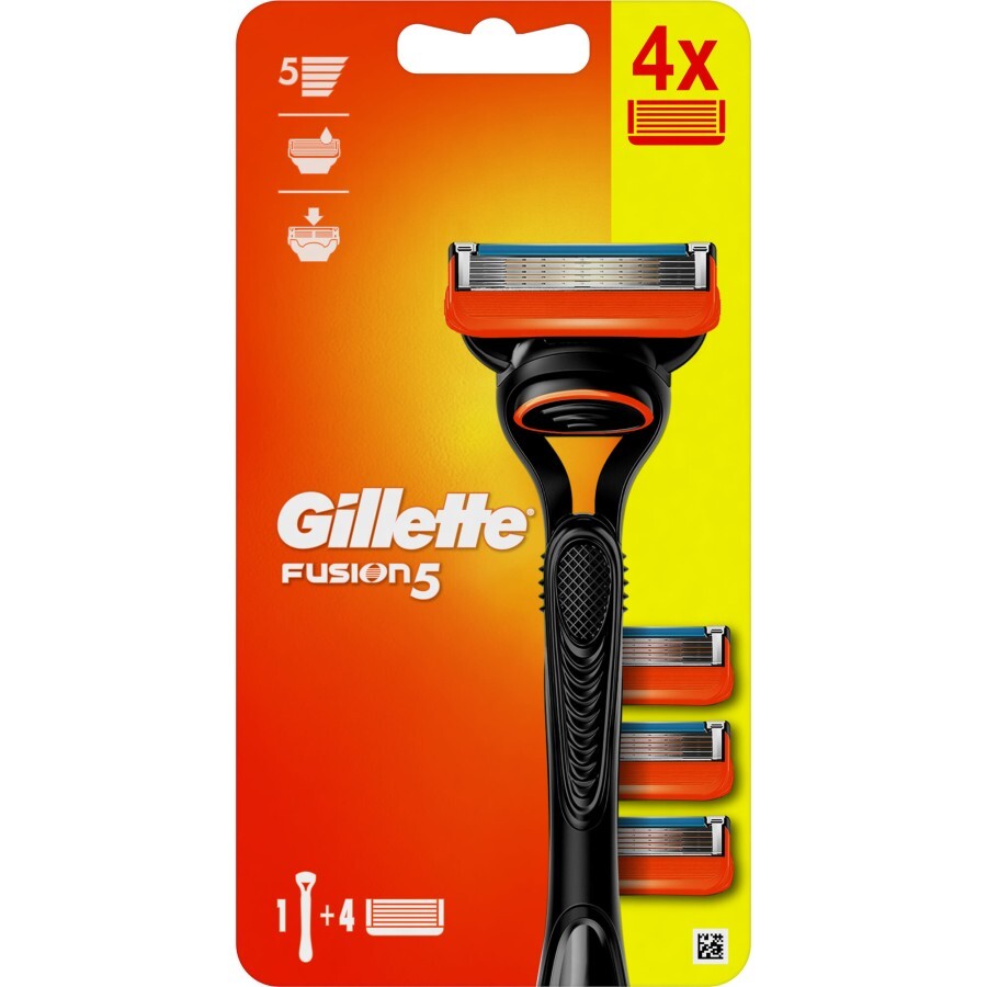 Бритва Gillette Fusion5 с 4 сменными картриджами.: цены и характеристики