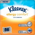 Серветки косметичні Kleenex Allergy Comfort 3 шари в коробці 56 шт.: ціни та характеристики