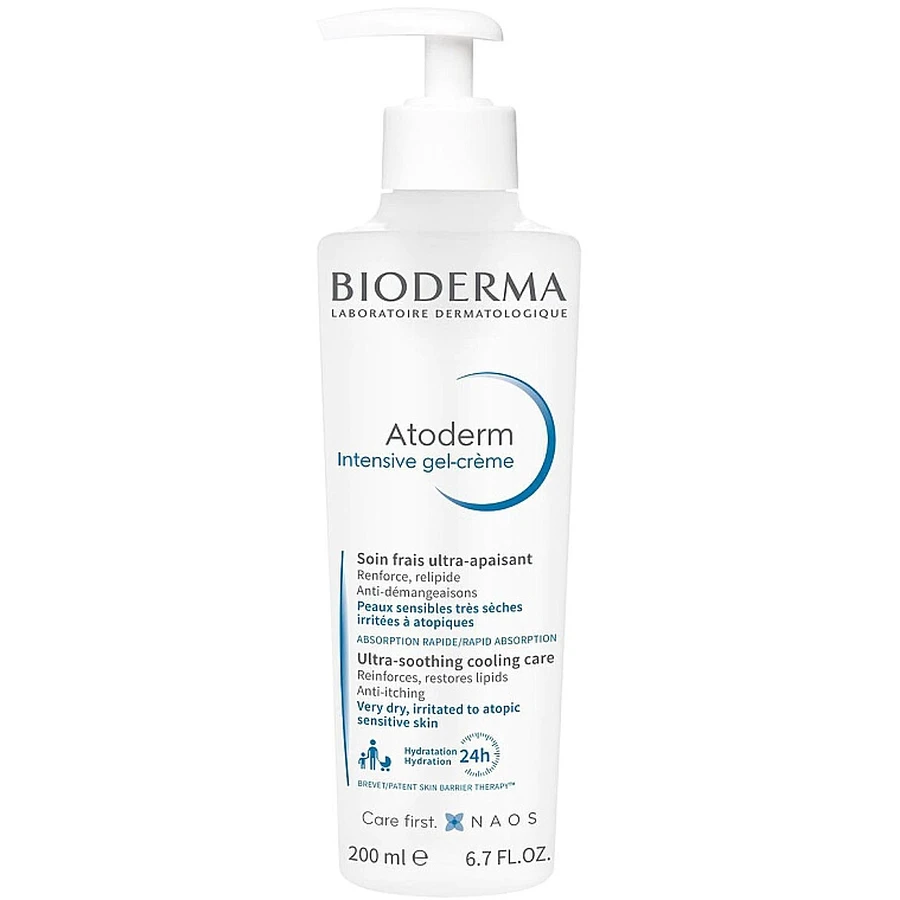 Інтенсивний ультразаспокійливий крем-гель Bioderma Atoderm Intensive Gel Cream 200 мл: ціни та характеристики