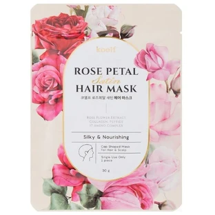 Поживна маска-шапочка для волосся Petitfee & Koelf Rose Petal Satin Hair Mask, 30 г