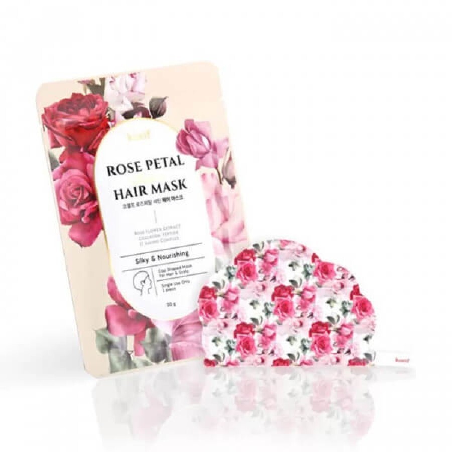 Питательная маска-шапочка для волос Petitfee & Koelf Rose Petal Satin Hair Mask, 30 г: цены и характеристики