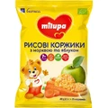 Рисовые коржики Milupa с морковью и яблоком для питания детей от 7-ми месяцев, 40 г