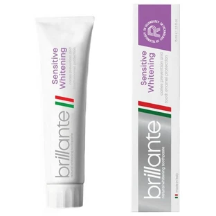 Зубна паста Brillante Sensitive Whitening Профілактика карієсу, 75 мл 