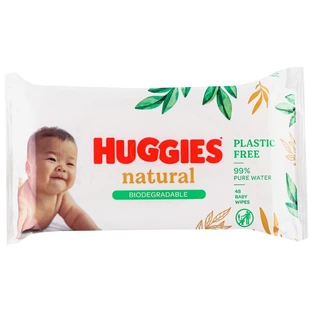 Детские влажные салфетки Huggies Natural 48 шт