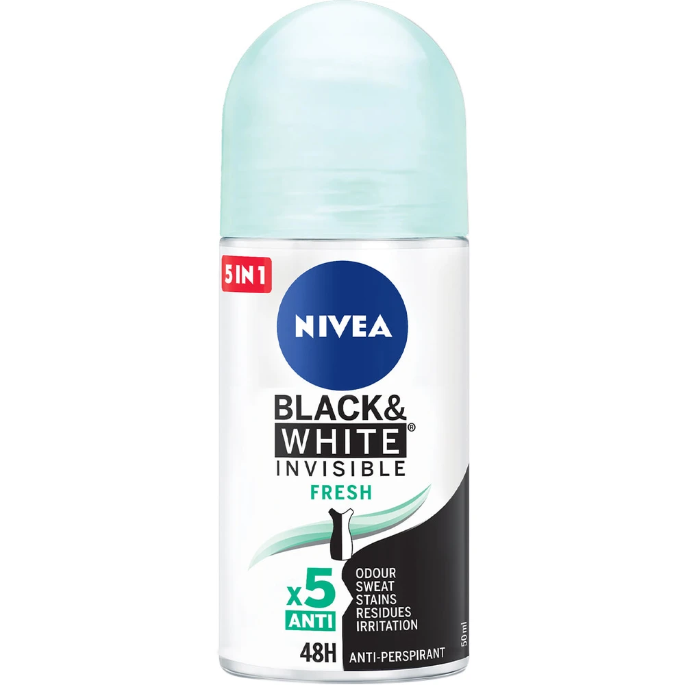 Антиперспирант Nivea Черное и белое Невидимый Fresh Свежий шариковый 50 мл: цены и характеристики