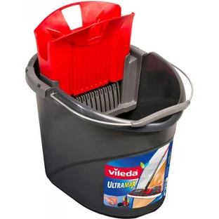 Відро для швабр Vileda Ultramax з віджимом сіре 10 л