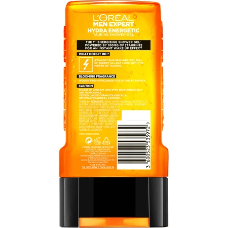 Гель для душу L'Oreal Paris Men Expert Hydra Energetic 300 мл: ціни та характеристики