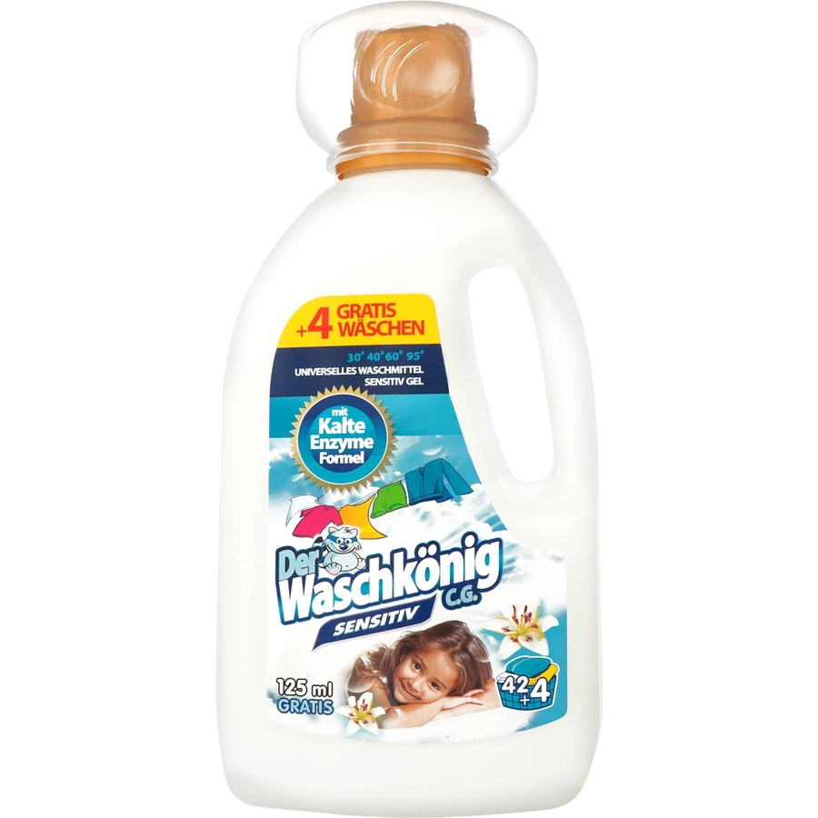 Гель для стирки Waschkonig Sensitive 1.625 л: цены и характеристики