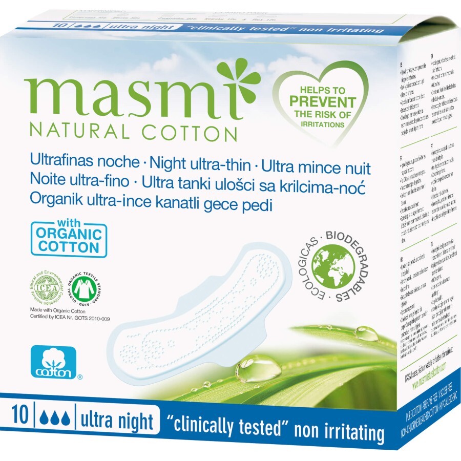 Гигиенические прокладки Masmi Ultra Night 10шт.: цены и характеристики