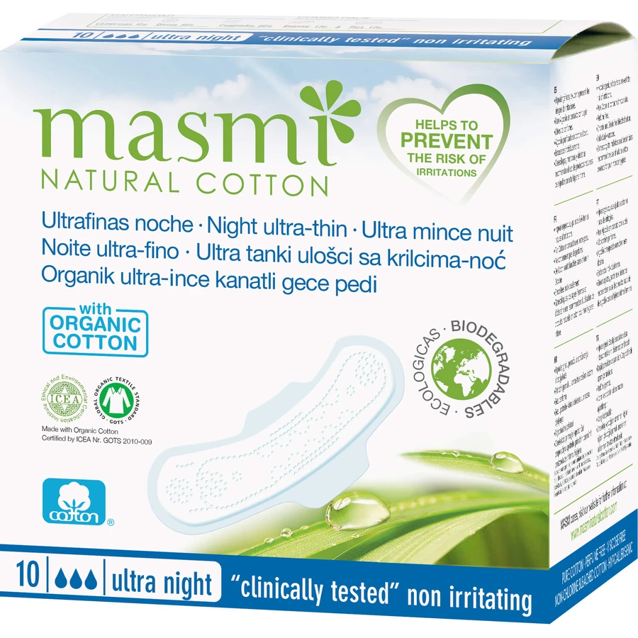 Гігієнічні прокладки Masmi Ultra Night 10 шт.: ціни та характеристики