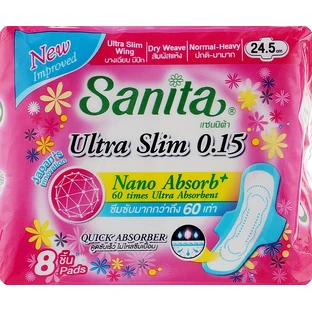 Гигиенические прокладки Sanita Dry&Fit Ultra Slim Wing 24.5 см 8 шт.