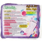 Гігієнічні прокладки Sanita Soft & Fit Relax Night Wing Cottony Soft 35 см 8 шт.: ціни та характеристики