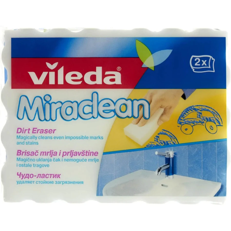 Губки кухонні Vileda Miraclean меламінові 2 шт. : ціни та характеристики