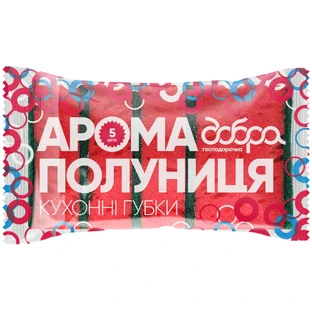 Губки кухонные Добрая Хозяйка Клубника 5 шт.