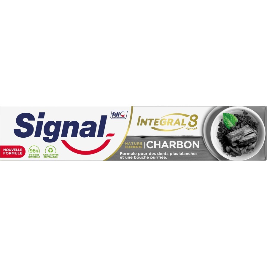 Зубна паста Signal Integral 8 Nature Elements Відб. та детокс з вугіллям 75 мл: ціни та характеристики