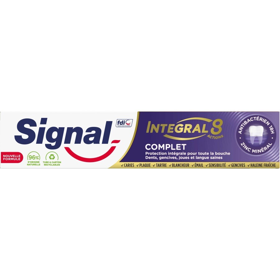 Зубная паста Signal Integral 8 Комплексный Уход 75 мл: цены и характеристики