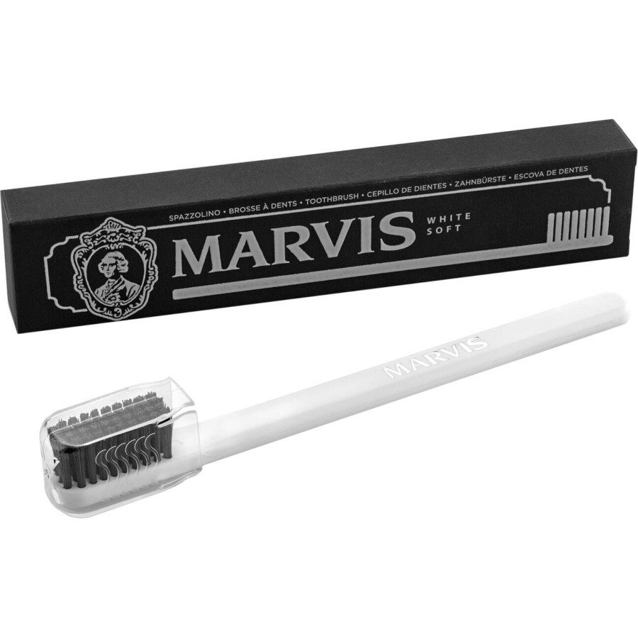 Зубная щетка Marvis с мягкой щетиной Белая: цены и характеристики