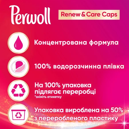 Капсулы для стирки Perwoll All-in-1 для цветных вещей 10 шт.: цены и характеристики