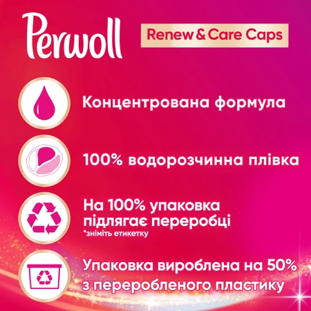 Капсули для прання Perwoll All-in-1 для кольорових речей 27 шт.: ціни та характеристики