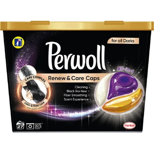Капсули для прання Perwoll All-in-1 для темних і чорних речей 27 шт.
