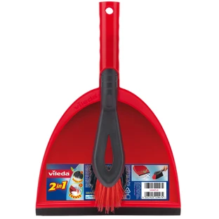 Комплект для уборки Vileda Dustpan 2 в 1 Совок с короткой ручкой и щеткой