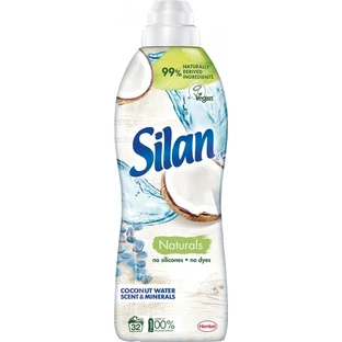 Кондиціонер для білизни Silan Naturals Аромат кокосової води та мінерали 800 мл 