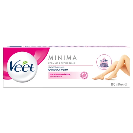 Крем для депіляції Veet Minima для нормальної шкіри 100 мл: ціни та характеристики