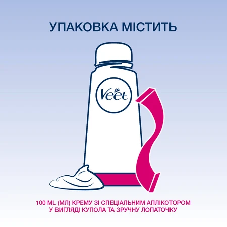 Крем для депиляции Veet Minima для чувствительной кожи с аппликатором 100 мл: цены и характеристики