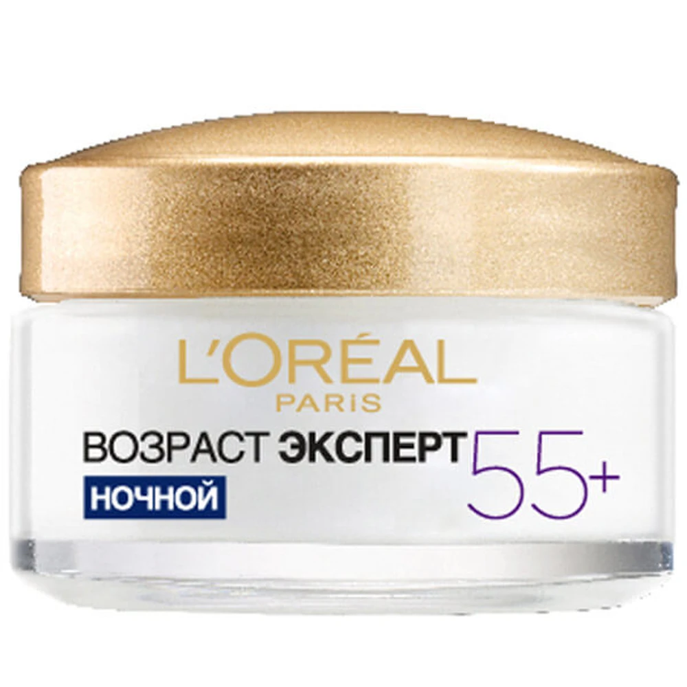 Крем для лица L'Oreal Paris Возраст эксперт 55+ против морщин ночной 50 мл: цены и характеристики