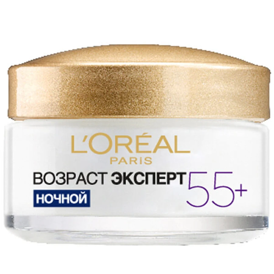 Крем для лица L'Oreal Paris Возраст эксперт 55+ против морщин ночной 50 мл: цены и характеристики
