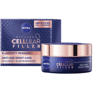 Крем для обличчя Nivea Hyaluron Cellular Filler нічний антивіковий філлер проти зморшок 50 мл