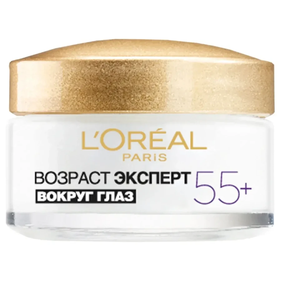 Крем для шкіри навколо очей L'Oreal Paris Вік експерт Тріо Актив 55+ проти зморшок 15 мл: ціни та характеристики