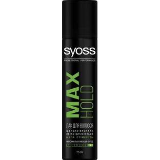 Лак для волосся Syoss Max Hold (фіксація 5) 75 мл