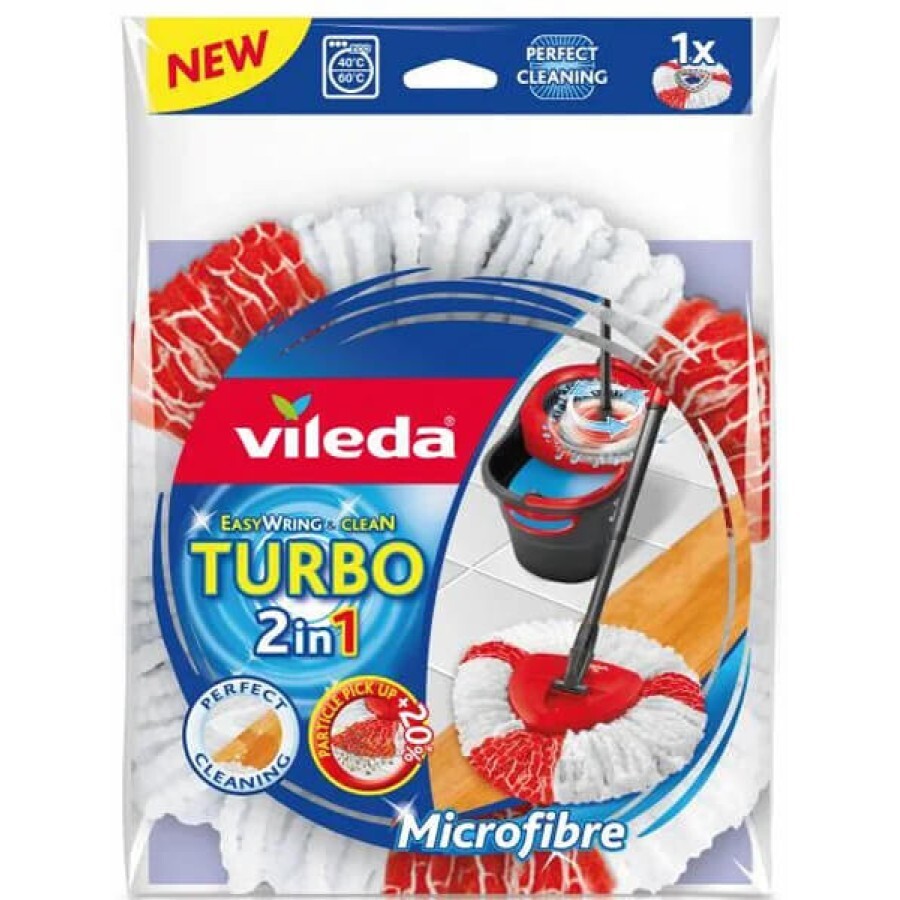 Насадка сменная для швабры Vileda EasyWring & Clean Turbo: цены и характеристики
