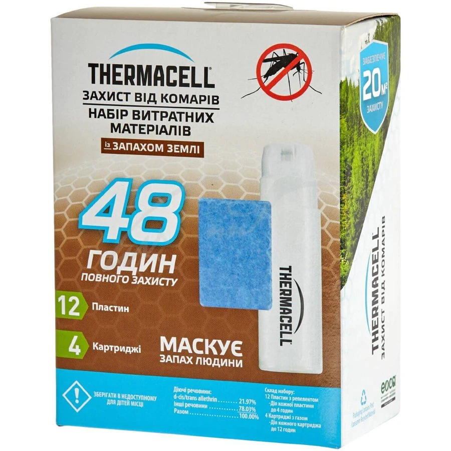 Пластины для фумигатора ThermaCELL E-4 Repellent Refills - Earth Scent 48 часов: цены и характеристики