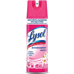 Побутовий дезінфектор поверхонь Lysol спрей Весняна свіжість 400 мл 