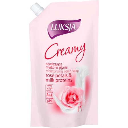 Рідке мило Luksja Creamy Rose Petal & Milk Proteins Refill 400 мл