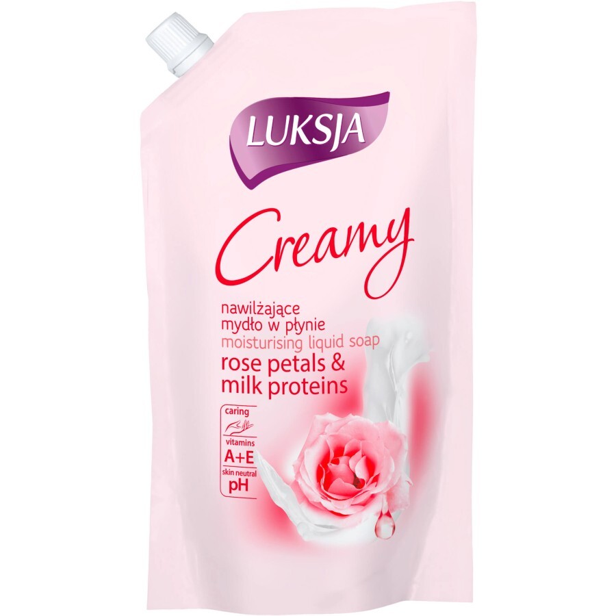 Рідке мило Luksja Creamy Rose Petal & Milk Proteins Refill 400 мл: ціни та характеристики