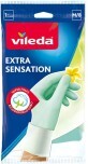 Перчатки хозяйственные Vileda Extra Sensation размер M 1 пара