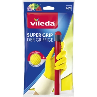 Рукавички господарські Vileda Super Grip латексні M 1 пара