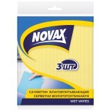 Серветки для прибирання Novax вологопоглинаючі 3 шт. 