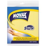 Серветки для прибирання Novax вологопоглинаючі 5 шт.