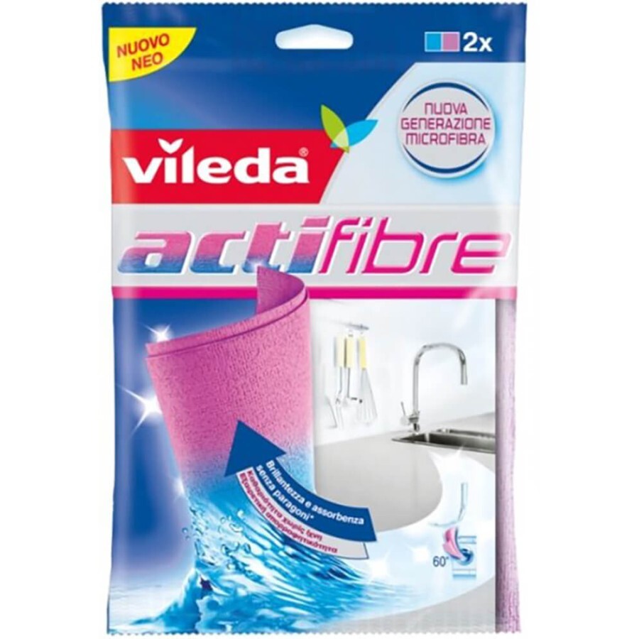 Серветки для прибирання Vileda Actifibre APC 2 шт.: ціни та характеристики