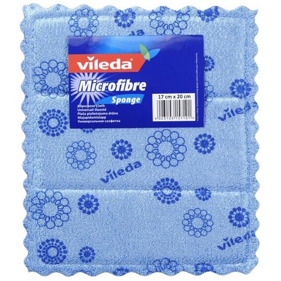 Салфетки для уборки Vileda Micro and Sponge для посуды 1 шт.: цены и характеристики