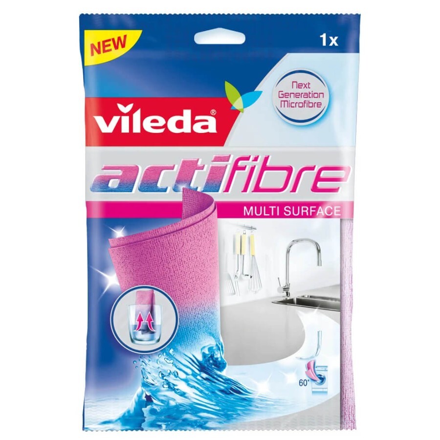 Салфетки для уборки Vileda Актифайбер с микрофиброй ActiFibre 1 шт.: цены и характеристики