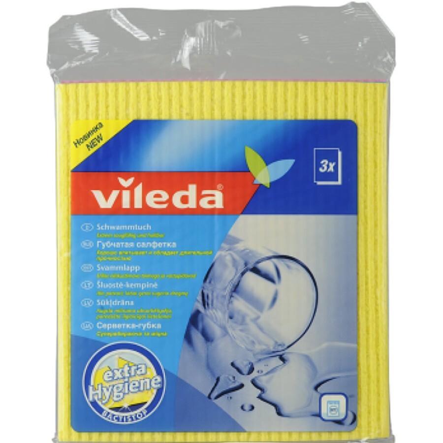 Серветки для прибирання Vileda вологопоглинаючі 3 шт. : ціни та характеристики