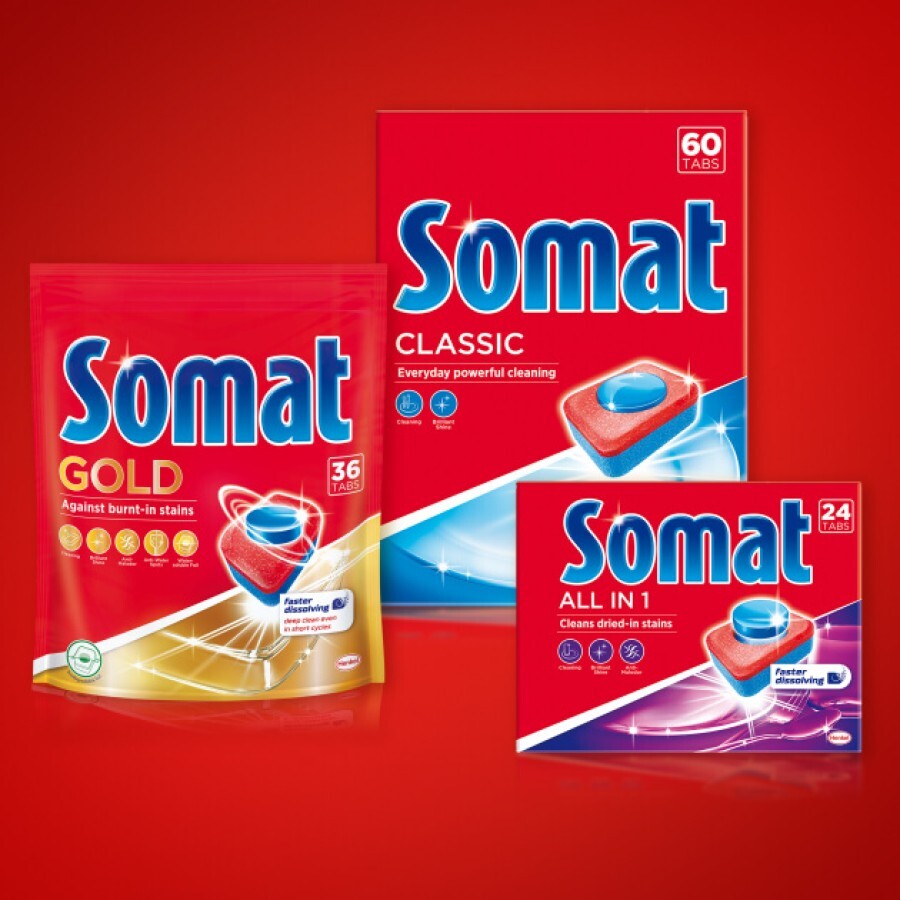 Таблетки для посудомоечных машин Somat All in 1 90 шт.: цены и характеристики