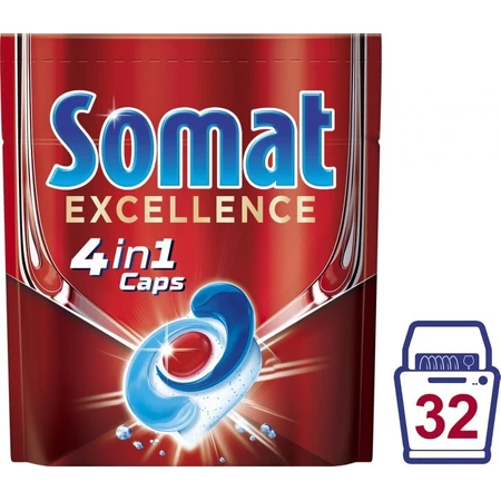 Таблетки для посудомоечных машин Somat Excellence 32 шт.: цены и характеристики