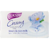 Тверде мило Luksja Linen & Rice milk 90 г